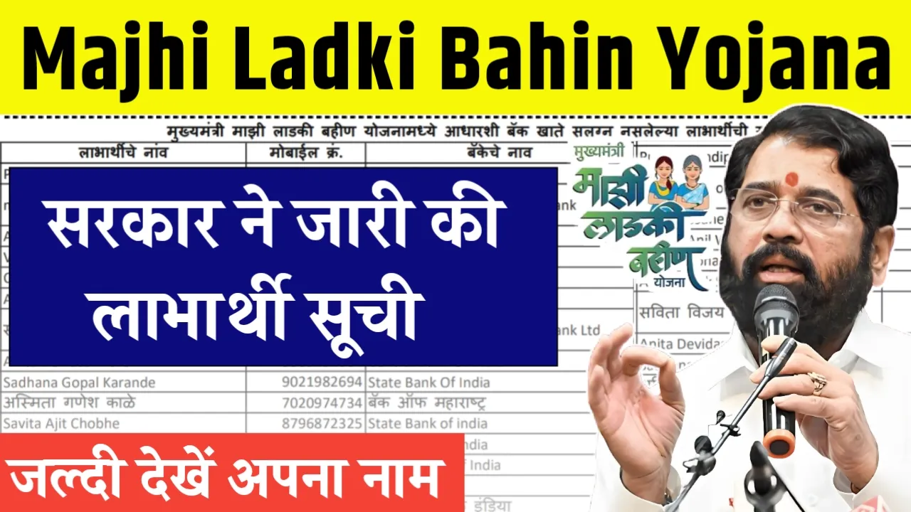 Majhi Ladki Bahin Yojana Beneficiary List